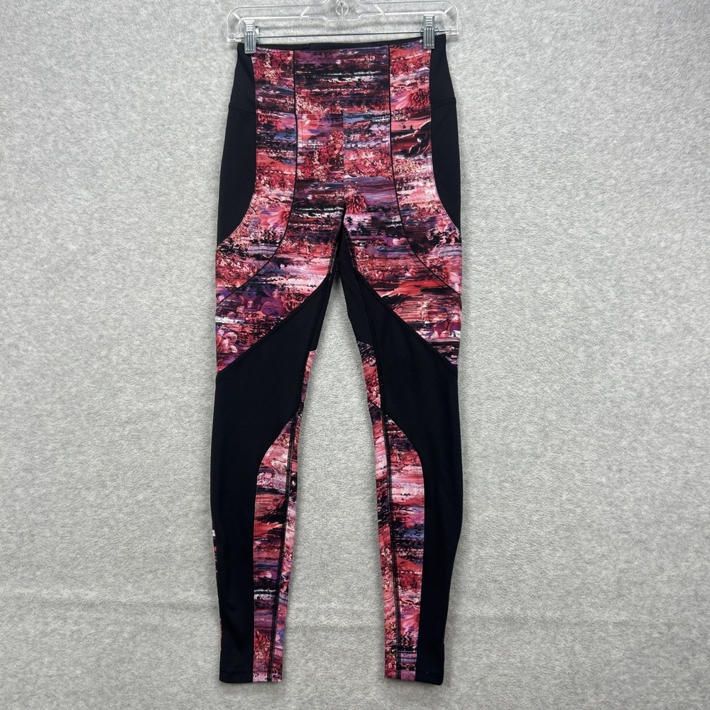 Lululemon Leggings Size 6 Sweat & Repeat Tight 28" Black Dahliascape Multi Pants